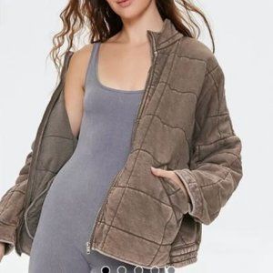 Quilted Free People DUPE jacket- Forever 21